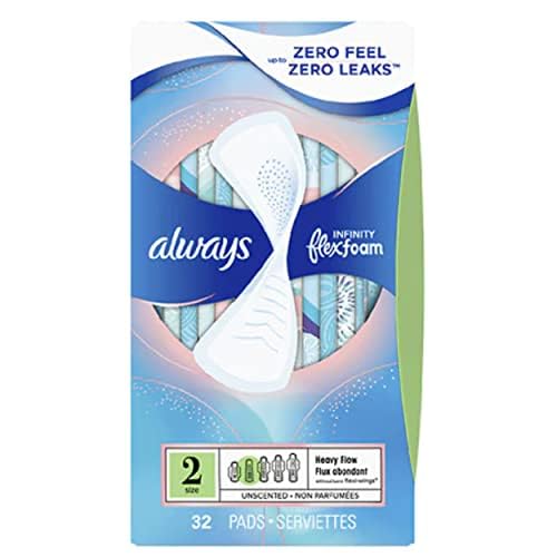 Infinity Heavy Flow without Wings Unscented Pads 32 ct
