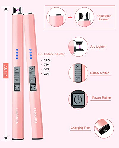 Electric Candle Lighter Plasma Arc Lighters Windproof &