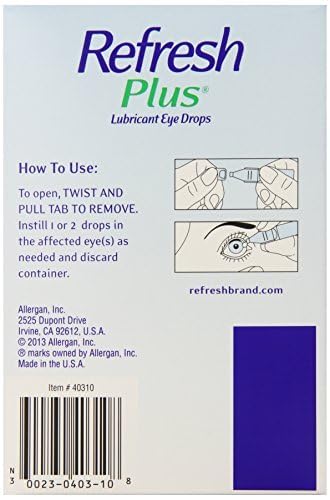 Refresh Plus Lubricant Eye Drops Long Lasting Relief Pl