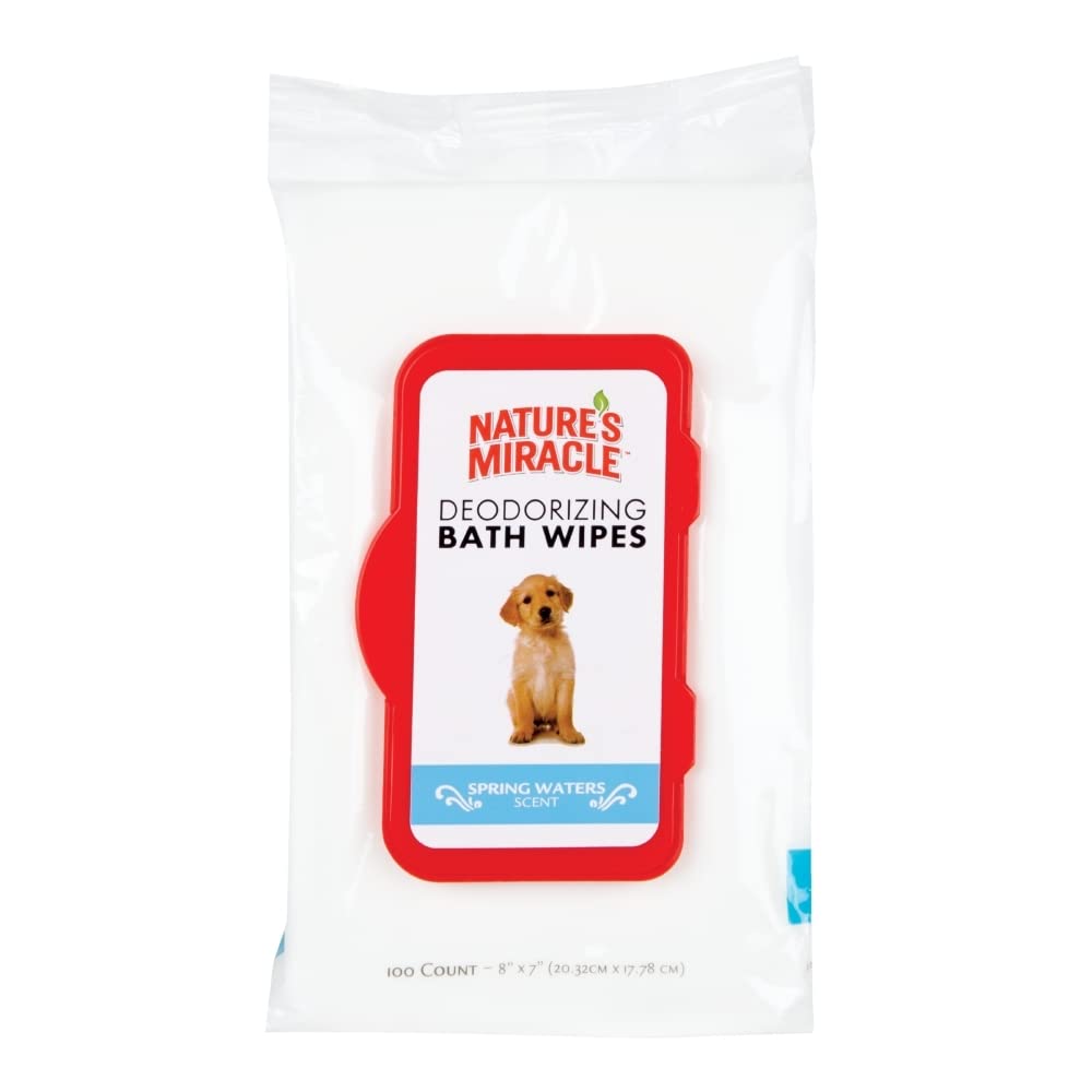 Nature&#39;s Miracle Deodorizing Bath Wipes for Dogs