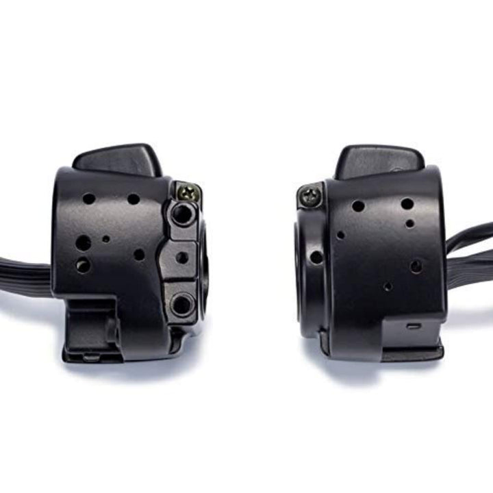 1'' Handlebar Control Switch Kit with Wiring Harness for Harley Dyna Softail XL883 Black ESUBOSHI