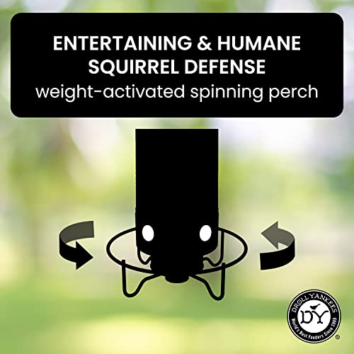 Droll Yankees YF-M Yankee Flipper Squirrel-Proof Wild Bird Feeder With Weight Activated Rotating Perch - 5Lbs Seed Capacity