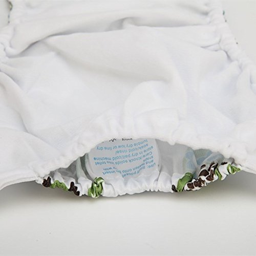 2 to 7 Years Old Junior Big Cloth Diaper Pocket Reusable Washable Baby Toddler (Green Dinosaurs)