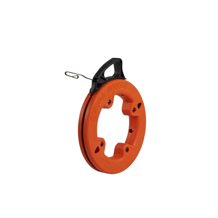 56001 Fish Tape, 50-Foot Long x 1/8-Inch Wide Steel Pull Line, for Heavy Duty Wire Pulls, Updated Model Cat. No. 56331 Available