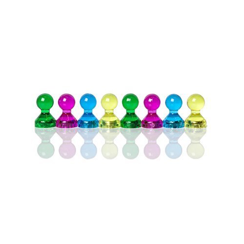 - Assorted Acrylic Push Pin Magnets - Perfect as Refrigerator Magnets, Whiteboard Magnets, Office Magnets (48, Assorted)