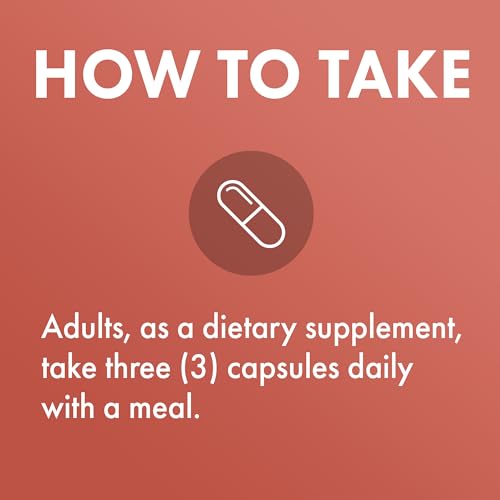 Wild Caught Alaskan Salmon Oil, 30 Servings (90 Capsules), Omega-3s, Dietary Supplement, Supports Healthy Brain &amp; Cognitive Function, Non-GMO, MSC Certified