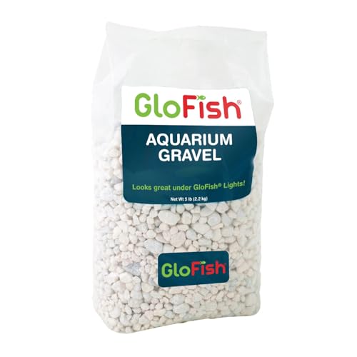 aquarium Gravel 5 Pounds, White, Complements Tanks (29022)