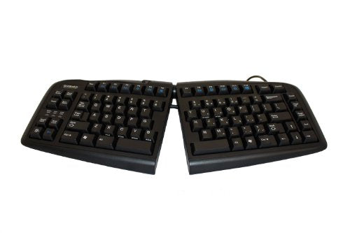 GTN-0099 V2 Adjustable Ergonomic Keyboard -- PC Only (USB &amp; PS2) Black