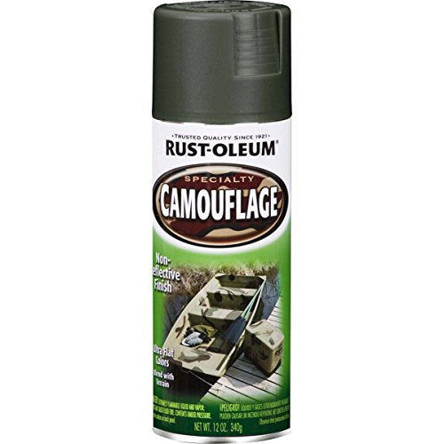 279175 Camouflage 2X Ultra Cover Spray Paint, 12 oz, Deep Forest Green