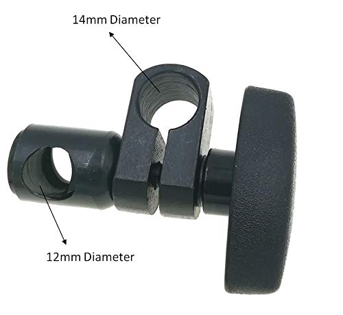 Suxing Sleeve Swivel Clamp Chuck for Magnetic Stands Holder Bar Dial Indicator Gauge 12mm Diameter Hole&amp;14mm Diameter Hole(D12-D14)
