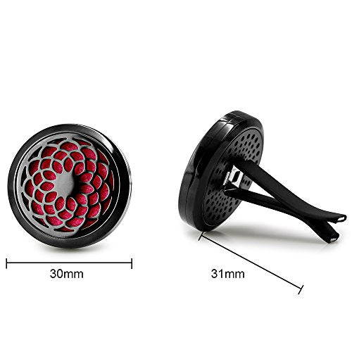 RoyAroma 2PCS 30mm Car Aromatherapy Essential Oil Diffu