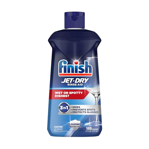 Jet-Dry Liquid Rinse Aid, Dishwasher Rinse and Drying Agent, 23 fl oz, Packaging may vary ( Pack of 1 )