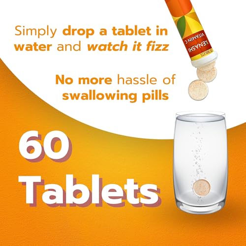 Kenashi Vitamin C Effervescent Tablets 1000mg with Magn