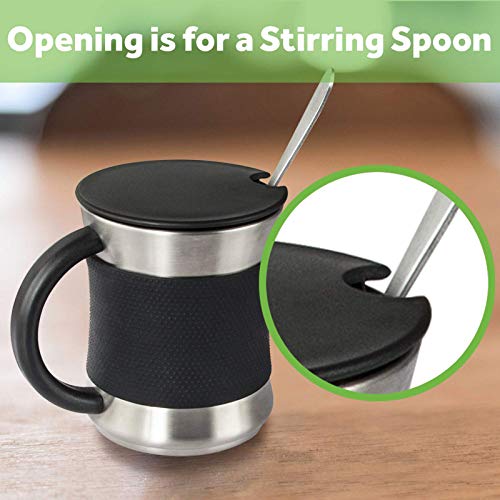COSORI Coffee Mug with Lids Set of 2, Stainless Steel C