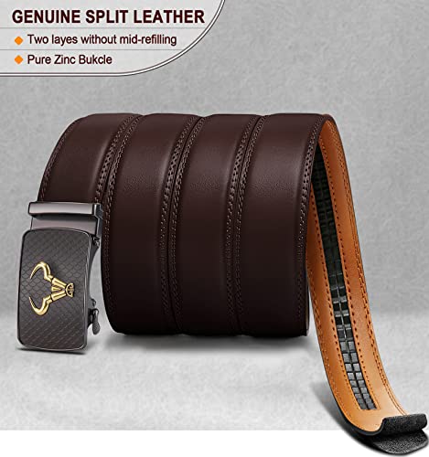 BULLIANT Men&#39;s Belt,Brand Ratchet Belt Of Genui