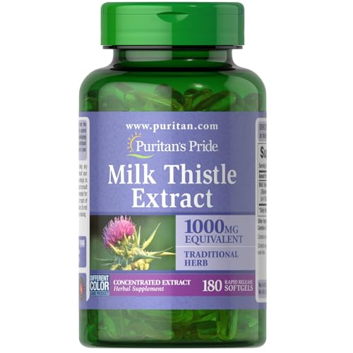 Puritan&#39;s Pride Milk Thistle 4:1 Extract 1000 M