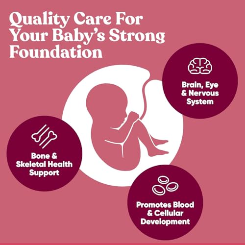 Glow Prenatal Vitamins for Women – 20-in-1 Vital Nutrients for Healthy Pregnancy and Fetal Development – Folic Acid &amp; Vegan DHA For Baby&#39;s Growth &amp; A Comfortable Pregnancy – 60 Nourishing Capsules