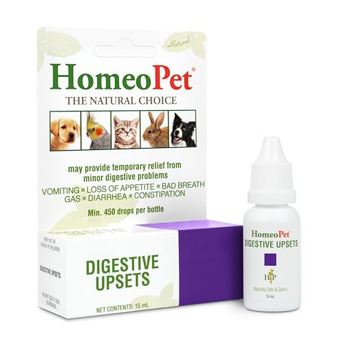 Digestive Upsets, Natural Pet Digestive Support, Digestive Supplement for Dogs, Cats, and Small Pets, 15 Milliliters