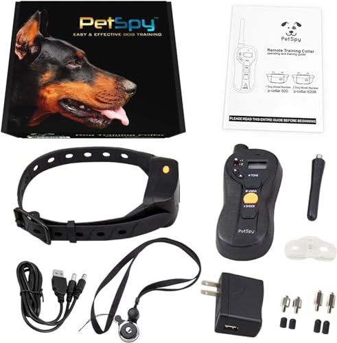 P620 Dog Training Shock Collar for Dogs with Vibration, Electric Shock, Beep; Rechargeable and Waterproof Remote Trainer E-Collar - 10-140 lbs