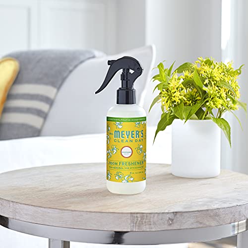MRS. MEYER&#39;S CLEAN DAY Room and Air Freshener Spray, Non-Aerosol Spray Bottle Infused with Essential Oils, Honeysuckle, 8 fl. Oz