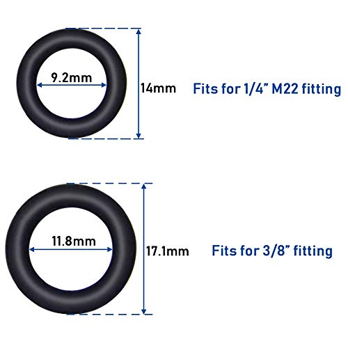 Twinkle Star Pressure Washer O-Rings Kit for 1/4 & 