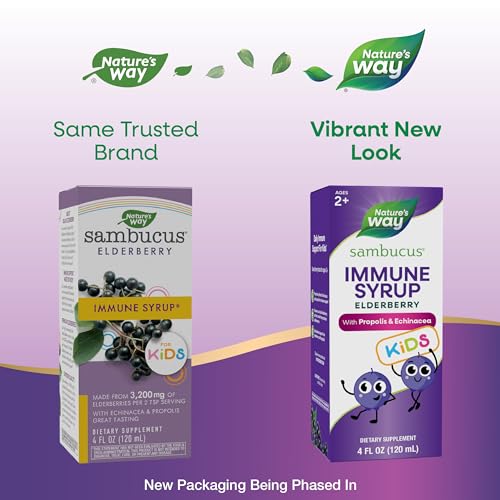 Nature's Way Sambucus Elderberry Immune Syrup for K