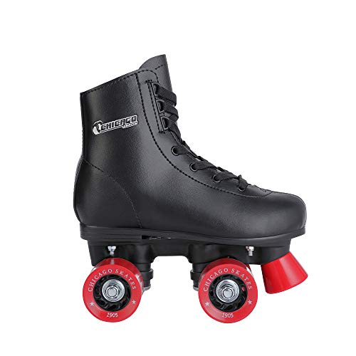 CHICAGO Boys Rink Roller Skate - Black Youth Quad Skate