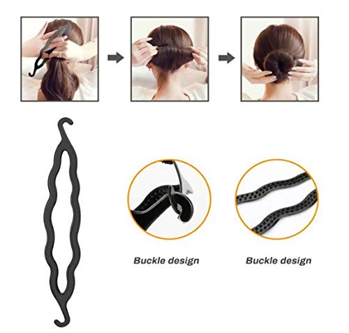 erioctry Set of 20 Donut Bun Maker Fashion Hair Design 