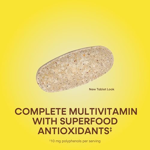 Nature’s Way Alive! Men’s 50+ Complete Multivitamin, Supports Healthy Brain, Eyes & Heart*, High Potency B-Vitamins, Gluten-Free, 50 Tablets (Packaging May Vary)