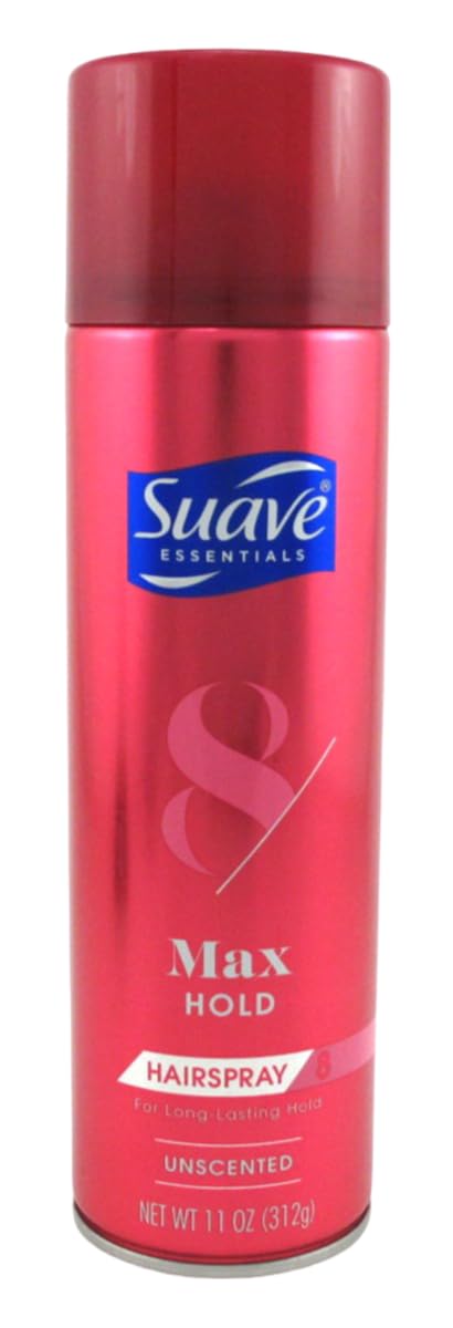 Suave Max Hold Hairspray, Unscented, 11 Oz