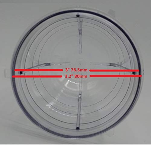 Replacement 16 Ounce Tall Jar Cups, Compatible with Magic Bullet Blender MB-1001, MB-1001B, MBR-1101, MBR-1701, MBR-1702, MBR-0301 250W Cup Diameter is 3.25 - Replacement Cup (2 Pack)