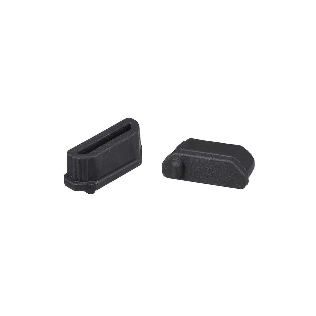 10pcs Anti Dust Silicone Cover Port Protectors for Female Port 11mmx1.3mm Black
