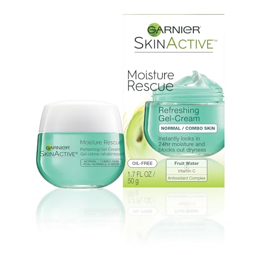 SkinActive Moisture Rescue Refreshing Gel-Cream for Normal/Combo Skin, Oil-Free, 1.7 Oz (50g), 1 Count (Packaging May Vary)