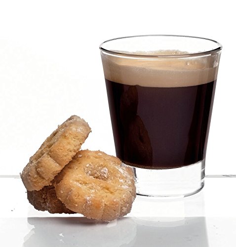Caffeino Espresso Shot Glasses, Clear, Set of 6