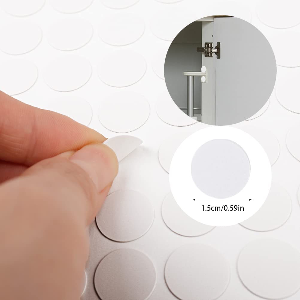 5 Sheets Self-Adhesive Screw Hole Stickers, 54 in 1 Sel