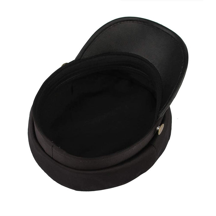 S.CHARMA Chauffeur Hat for Men Women, Classic Vintage Newsboy Cap Costume Hats (Black, Adjustable fit M(56-58cm/22-22.8inch))