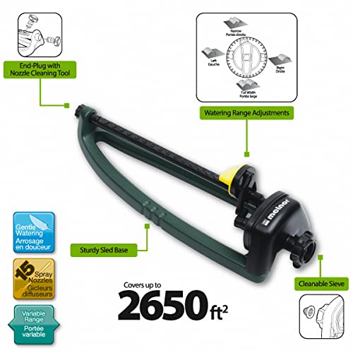 Melnor 65049-AMZ Oscillating Sprinkler with QuickConnec