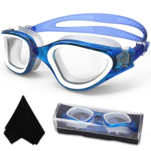 Polarized Swimming Goggles Swim Pool Goggles Anti Fog Anti UV No Leakage Clear Vision for Men Women Adults Teenagers