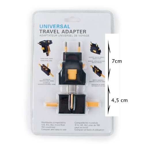 Kikkerland UL03-A Universal Travel Adapter