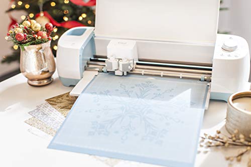 LightGrip Cutting Mats 12in x 24in, Reusable Cutting Mats for Crafts with Protective Film, Use with Printer Paper, Vellum, Light Cardstock & More for Explore & Maker (3 Count), Blue