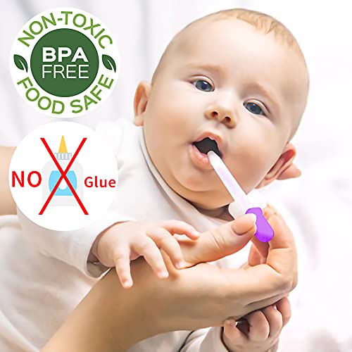 10 Pack Liquid Pipettes Droppers Silicone 5ml Clear Medicine Eye Dropper for Kids with Bulb Tip &amp; Clean Brush for Candy Mold, Gummy Bear, Gelatin Maker, Oil Science, Crafts Projects (10 Colors)