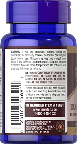 Puritan&#39;s Pride Black Cherry Extract 1000mg, 10