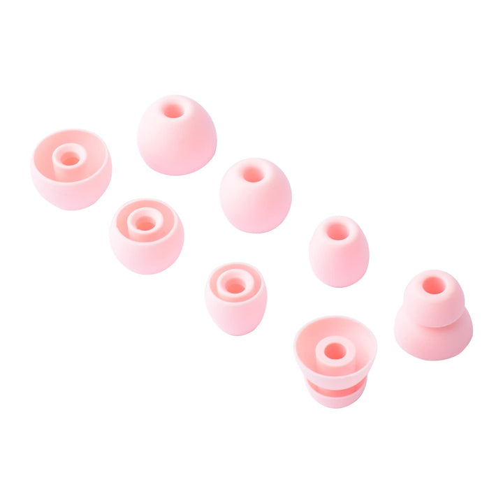 8pcs Eartips Earbuds Eargels Replacement for Beats Powerbeats Pro, BeatsX, Urbeats, Flex Wireless Earphones (Pink)
