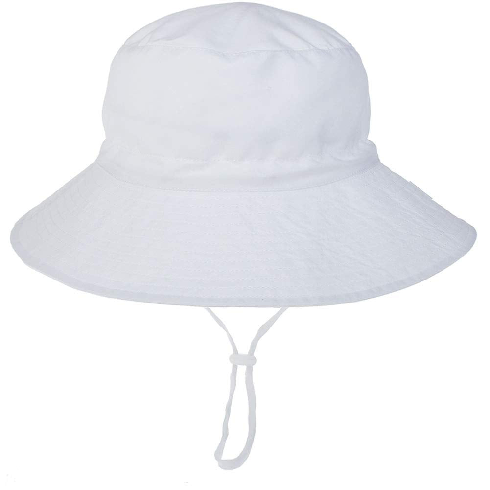 Baby Sun Hat Toddler Summer UPF 50+ Baby Girl Bucket Hat Wide Brim Beach Hats for Baby Boys 2-7Years