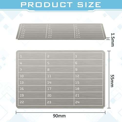 6 Plates Steel Wallet Crypto Cryptocurrency Seed Storag