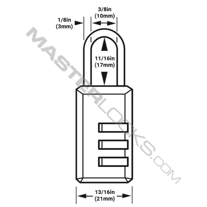 Black Combination Padlock, Indoor Gym Locker Lock with Customizable 3-digit Code for Luggage, Backpacks, Cabinets, 647D