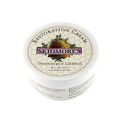 Skidmore&#39;s Restoration Cream | Leather Repair Cream for Furniture, Leather Conditioner, Softener | Leather Restoration Cream will Restore Antique Wood | Non-Toxic Formula, Made in USA | 6 Oz