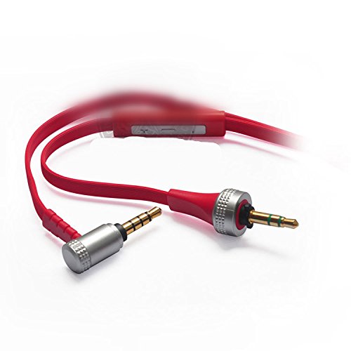 Replacement Audio Remote Mic Volume Control Aux Cable Wire Cord Compatible with Sony MDR-X10 MDR-XB920 MDR-X910 Headphones (Red)