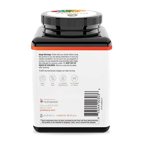 Youtheory Advanced Collagen - 6,000 mg Collagen - with 