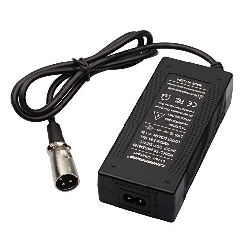 TANGSPOWER 48V Charger Output 54.6V 1.5A Ebike Charger 